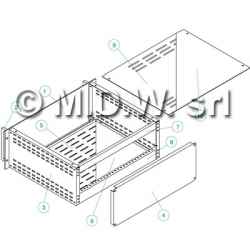 BOTTOM PLATE FOR CRC 460 - VENTED (5 and 6 in image)